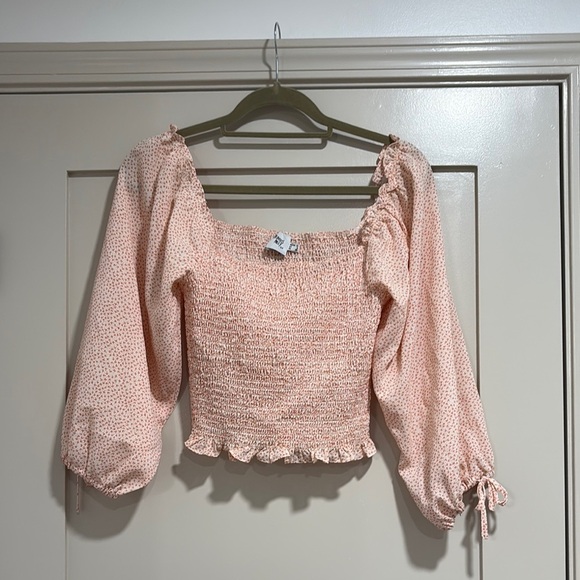 Princess Polly Peach Smocked Top - Picture 1 of 3